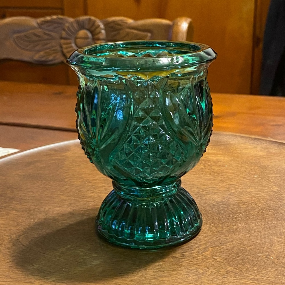 Green Vase -or- Candle Holder